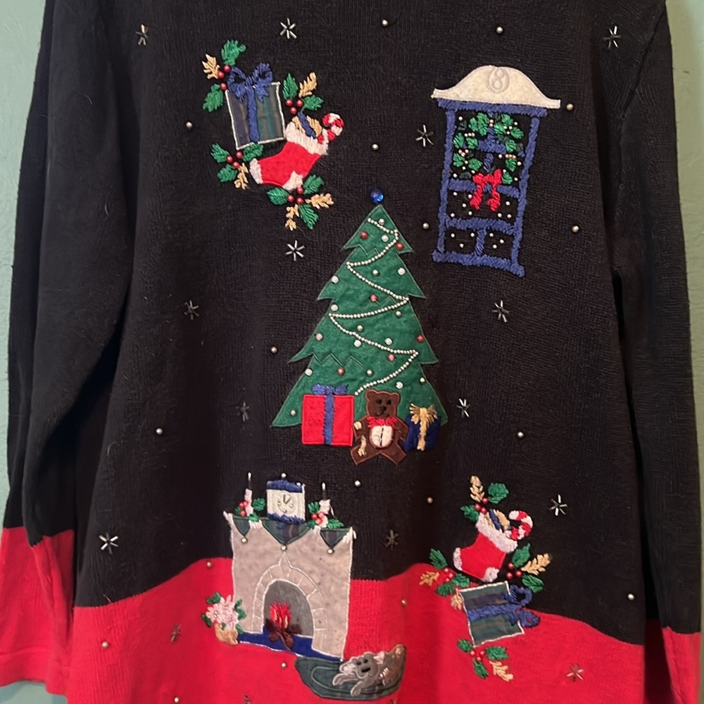 Nutcracker Christmas Sweater Size L - image 2